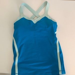 Blue Lululemon alight tank top